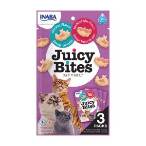 Inaba Churu Cat Juicy Bites Λιχουδιές Με Γαρίδα και Mix Θαλλασινών 33,9g