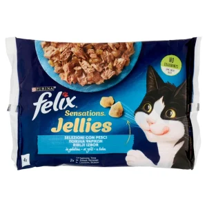 Felix Sensations Jellies Ποικιλία Ψαρικών με Σολομό & με Πέστροφα